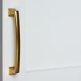 thumbnail image 3 of GlideRite 5 in. Center Classic Base Pull Cabinet Hardware Handles, Brass Gold, Pack of 25, 3 of 3