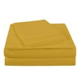 thumbnail image 4 of NC Home Fashions Embroidered ultra soft microfiber sheet set, King, Spicy Mustard, 4 of 4
