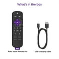 thumbnail image 5 of Roku Voice Remote Pro | Rechargeable voice remote with TV controls, lost remote finder, private listening, hands-free voice controls, and shortcut buttons – for Roku players, Roku TV, and Roku audio, 5 of 10
