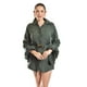 thumbnail image 4 of Blusa larga con manga globo y cinturón Roman Fashion/Juvenil, 10801 (Verde militar) verde oscuro G, 4 of 6