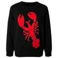 thumbnail image 4 of Womens Sweaters Lobster Jacquard Crew Neck Loose Casual Long Sleeve Tops Fall Winter Pullover Blouse Daily Wear, 4 of 4