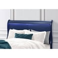 thumbnail image 3 of Global Furniture USA Traditional Charlie Blue Wood Queen Bed with LED, 3 of 4