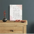 thumbnail image 4 of Inspirational Bible Verse Canvas Print Decor Pink Numbers 6 : 24-26 Christian Wall Painting Posters 12”X15” Scripture Home Office Decoration (Framed), 4 of 6