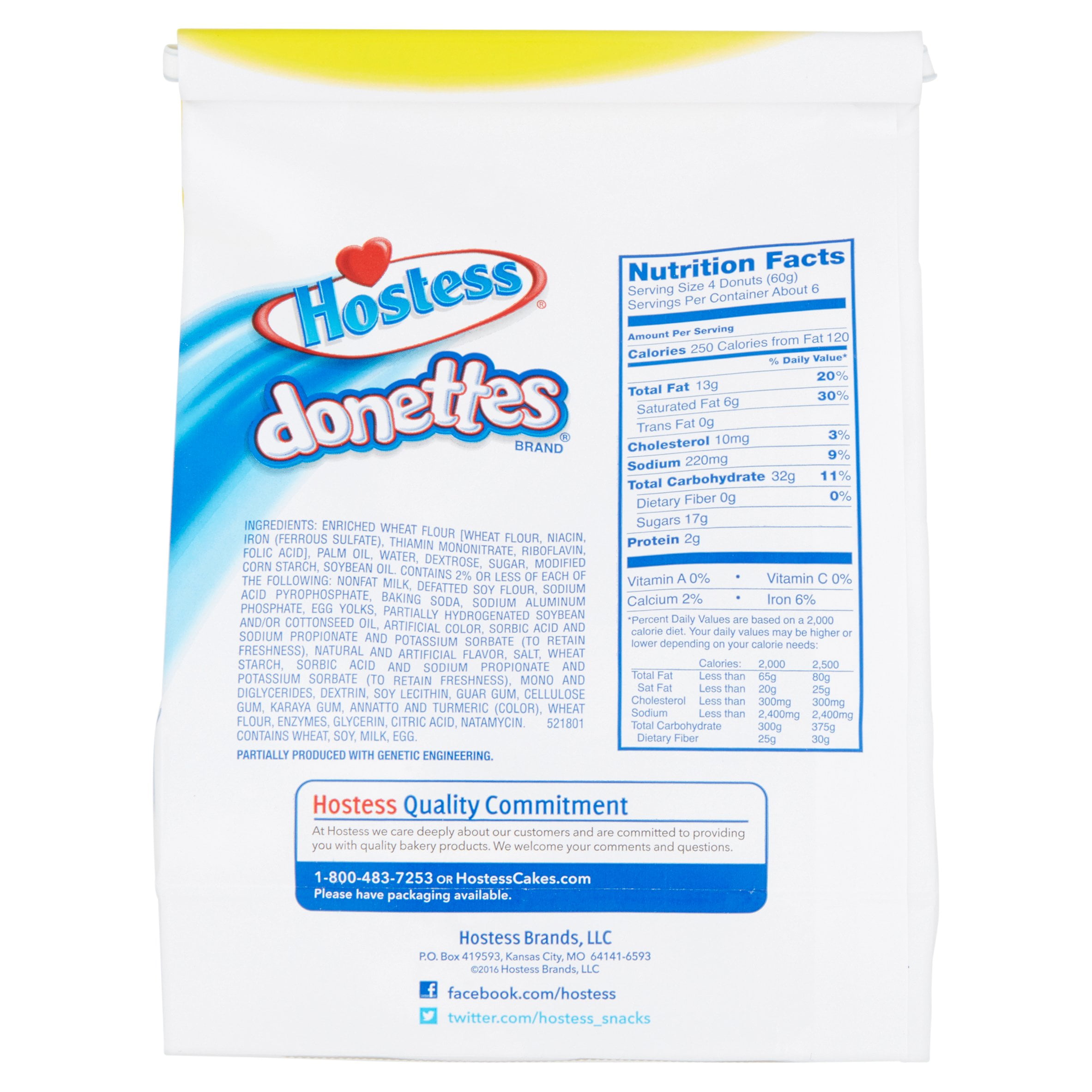 Hostess Powdered Donut Nutrition Facts Nutrition Ftempo