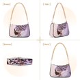 thumbnail image 2 of Silhouette Of An African Woman in A Massive Headdress Leopard Womens Chain Shoulder Bag Tote Handbag Clutch Hobo Purse with Zipper for Travel Casual, 2 of 7