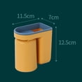 thumbnail image 4 of ZheElen Porte-Brosse à Dents avec Gobelet de Rinçage Boîte de Rangement Sans Perçage Brosse à Dents Innovante et Rinçage pour Adultes Bleu, 4 of 6