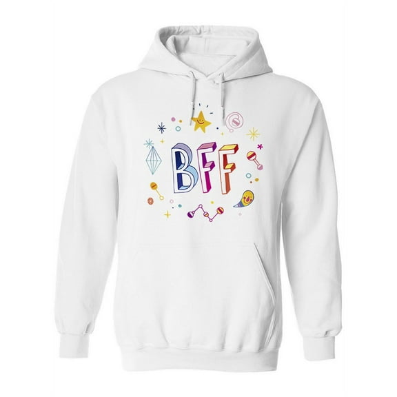 Bff Best Friends Forever Design Hoodie Women -Image by Shutterstock, Female Medium