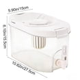 thumbnail image 3 of YYV Home Use Cold Beverage Jug with Tap 4L Leakproof Drink Dispenser with Measurement Markings Refrigerator-Safe Iced Tea Lemonade Water Server for Parties Camping Home, 3 of 7