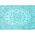 thumbnail image 1 of Ahgly Company Indoor Rectangle Medallion Light Blue Traditional Area Rugs, 8' x 10', 1 of 4