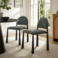 thumbnail image 2 of Side Dining Chair, Gray, Fabric, Metal, Bar Pub Cafe Bistro Dining Kitchen Hospitality Restaurant, Modern Contemporary, HB37830, 2 of 10