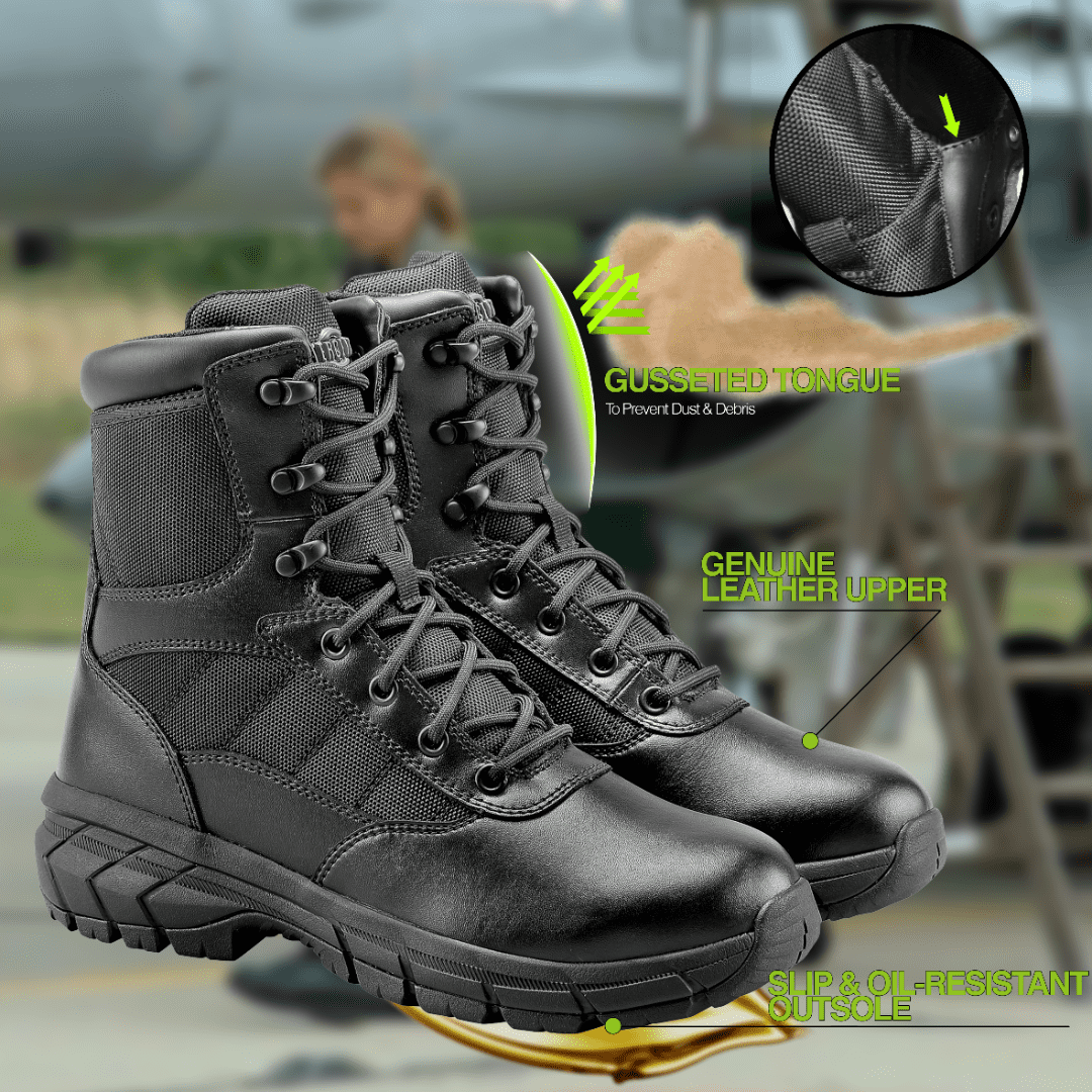 Interceptor Women's Buffer Zippered 8" Soft Toe Tactical Boots