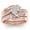 Rose Gold, variant on Up to 65% Off Rose Gold Diamond Natural White Romantic Wedding Jewelry Necklace Rings Earring Jewelry on Clearance