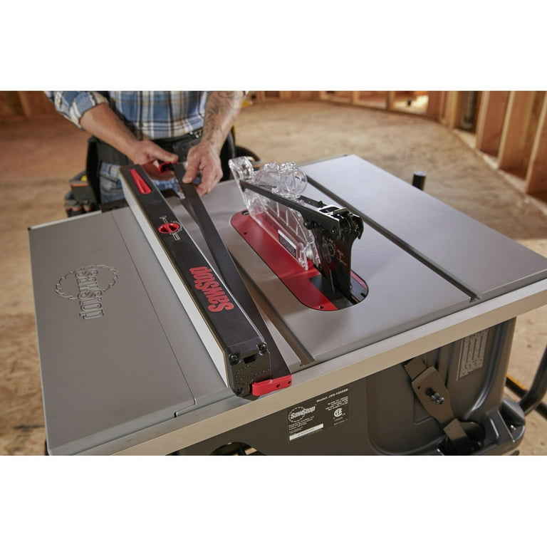 SAWSTOP 10 Inch Jobsite Saw Pro with Mobile Cart Assembly 1.5 HP