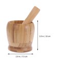 thumbnail image 4 of Durable Multifunctional Household Garlic Pugging Pot Garlic Press Pedestal Bowl Mortar and Pestle Set (Size S), 4 of 8