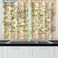 thumbnail image 4 of RYLABLUE Vintage 1935 Pennsylvania State Map Window Treatment Panel Curtains Window Curtain Kitchen Curtain,Two Piece 26x39 Inces, 4 of 4