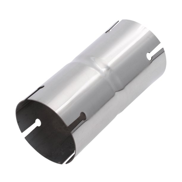 Tubo recto de entrada de 3" Unique Bargains T304 Acero inoxidable Tubo de escape recto 6" Longitud Doble cortado Pulido de superficie Tono plateado