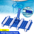 ckepdyeh 14 Inch Weighted Pool Vacuum with Wheels Side Brush Flexible