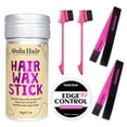 thumbnail image 1 of 6pcs/Set Hair Wax Stick For Hair Wig, Long-Lasting Styling Wax Stick, Hair Wax Stick Smoothing & Slick Stick For Hair Wigs, Hair Wax Stick Set With Edge Control, Lace Melting Band, Edge Brush, 1 of 5