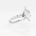 thumbnail image 2 of Vivid Jewel Prong Set 1.8 Ct Marquise Cut Moissanite Ring - 14k White Gold Plated Wedding Anniversary Ring - Solitaire with Accents Ring for Mom/Sister/Wife - Graduation Gift, 2 of 2