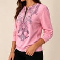 thumbnail image 7 of QQZ Quarter Zip Pullover Sweatshirt For Women, Printed V Neck Sweatshirts Fleece Long Sleeve Women's Fashion Hoodies & Sweatshirts, 7 of 7