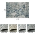 thumbnail image 2 of Modern Abstract Area Rug Carpet X Rugs for Living RoomMachine Washable Rugs for Bedroom Dining Living Room Rug Grey MultiColor, 2 of 7