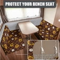 thumbnail image 2 of XYZCANDO Sunflower Print 2 Sets RV Dinette Cushion Covers Comfortable Slipcover Stretch 2 Seat Sofa Chair Cover Furniture Easy to Install for RV Camper Car Bench 2 Backrest Covers & 2 Bench Covers, 2 of 6