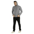 thumbnail image 2 of Inkmeso Solid Winter Hooded Sweatshirt For Mens Long Sleeve Drawstring Pullover Hoodie, 2 of 7