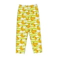 thumbnail image 6 of Uemuo Bananas On A Striped Pattern Women's Wide Leg Palazzo Lounge Pants with Pockets Light Weight Loose Comfy Casual Pajama Pants-X-Large, 6 of 9