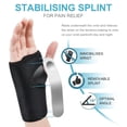 thumbnail image 2 of Wrist Support Splint Brace, Adjustable Wrist Strap Carpal Tunnel Compression Splint Relieves Wrist Pain, Sprains, Tendonitis and Joint Pain, Breathable Wrist Brace Provides Wrist Support (Right), 2 of 5