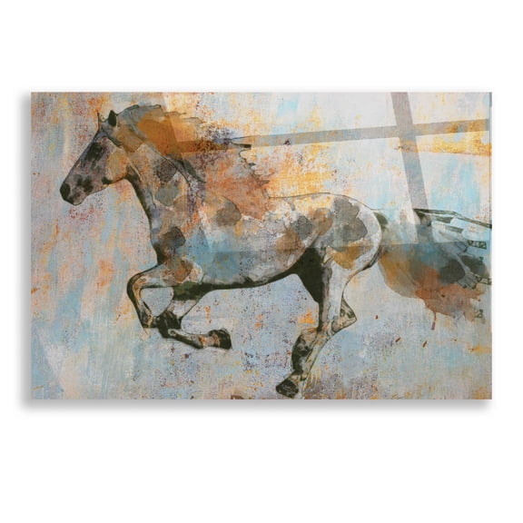 Epic Art 'Rusty Horse 2' by Irena Orlov, Acrylic Glass Wall Art, 16"x12"