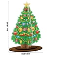 thumbnail image 4 of Christmas Tree Diamond Art Kit, DIY Hanging Ornament for Adults and Beginners, Tree Window Wall Decor and Handmade Gift, 4 of 7