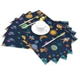 thumbnail image 2 of XMXT Woven Placemats Set of 4, Fantastic Cartoon Universe Stain Resistant Table Runner Anti-Skid Place Mats for Dining Table, 12 x 18 inches, 2 of 6