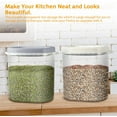 thumbnail image 2 of Large Airtight Food Storage Container Bin, 20-lb Dry Food Rice Container with Lid-Lock Handle and Measuring Cup. Cereal, Flour Dog Cat Pet Food Containers, 2 of 6