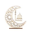 thumbnail image 3 of xiaxaixu Eid Crafts Night Light, Battery Operated 3D Wooden Moon Shaped LED Light Home Table Decor, 3 of 8