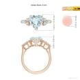 thumbnail image 5 of ANGARA Natural Heart-Shaped 1.8 ct Aquamarine Engagement Ring with Diamonds in 14K Rose Gold for Women (Size-9mm) | March Birthstone, Anniversary, Jewelry Gift for Women | Natural Aquamarine Ring, 5 of 10
