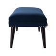 thumbnail image 4 of Nadine Entryway Bench Nailhead Accents Midnight Blue, 4 of 8