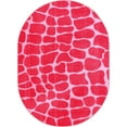 thumbnail image 2 of Furnish My Place Crocodile Pink Area Rug, Animal Print Area Rug, Pet-Friendly Rug, Baby Nursery Mat, Indoor Rug, Perfect for Living Room, Playroom, 2' x 3' Oval - Set of 10, 2 of 5