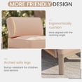 thumbnail image 6 of Erinnyees 7 Pieces Patio Sectional Furniture Set, Aluminum Outdoor Conversation Set with 6" Thick Cushions & Coffee Table, All-Weather U-Shape Sectional Sofa for Poolside，Deck，Backyard, Light Beige, 6 of 7