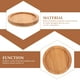 thumbnail image 4 of 6 posavasos redondos de bambú para tazas y vasos., 4 of 7