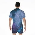 thumbnail image 2 of Blue Cloud Starfield Galaxy Space Short Sleeve Men'S Rompers, Galaxy Casual Summer Jumpsuits Outfit, 2 of 4