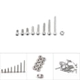 thumbnail image 3 of 300pcs M2.5 Stainless Steel Hex Socket Screws Bolt, Repair Tool Accessory, With Hex Nuts Assortment for General Purpose Use, 3 of 7