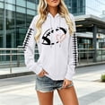 thumbnail image 5 of Football Shirts for Women Rugby Shirt Women Graphic Hoodie Oversized Hoodies for Women Long Sleeve V Neck Tops for Women Football Hoodies for Women Hoodies for Women Cute Hoodies, 5 of 7