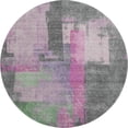 thumbnail image 2 of Addison Rugs Mayfield Premium Machine Washable Transitional Blocks Blush Round Rug, 8' x 8', 2 of 6
