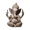 thumbnail image 3 of Inteprter Escultura de resina del dios Ganesha, adorno artesanal de primera calidad, pintado a mano, obra de arte para escritorio de oficina, Decoración del hogar l, 3 of 6