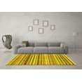 thumbnail image 3 of Ahgly Company Machine Washable Indoor Rectangle Abstract Yellow Modern Area Rugs, 2' x 5', 3 of 4