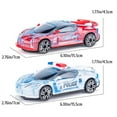 thumbnail image 2 of Crystal LED Light Police Car Toys Plastic Racing Cars with Light and Music Kids Educational Toys Sports Car Model Toys, 2 of 7