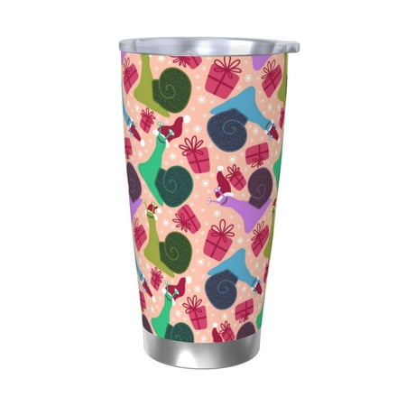 

Logiee Snails Print 20OZ Car Cup with Lid Stainless Steel Vacuum Insulated Double Wall Travel Tumbler Durable Insulated Coffee Mug Thermal Cup with Straw-Without Straw