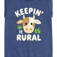 thumbnail image 3 of Case IH - Keepin It Rural Cow - Girls Fitted Short Sleeve Graphic T-Shirt, 3 of 5