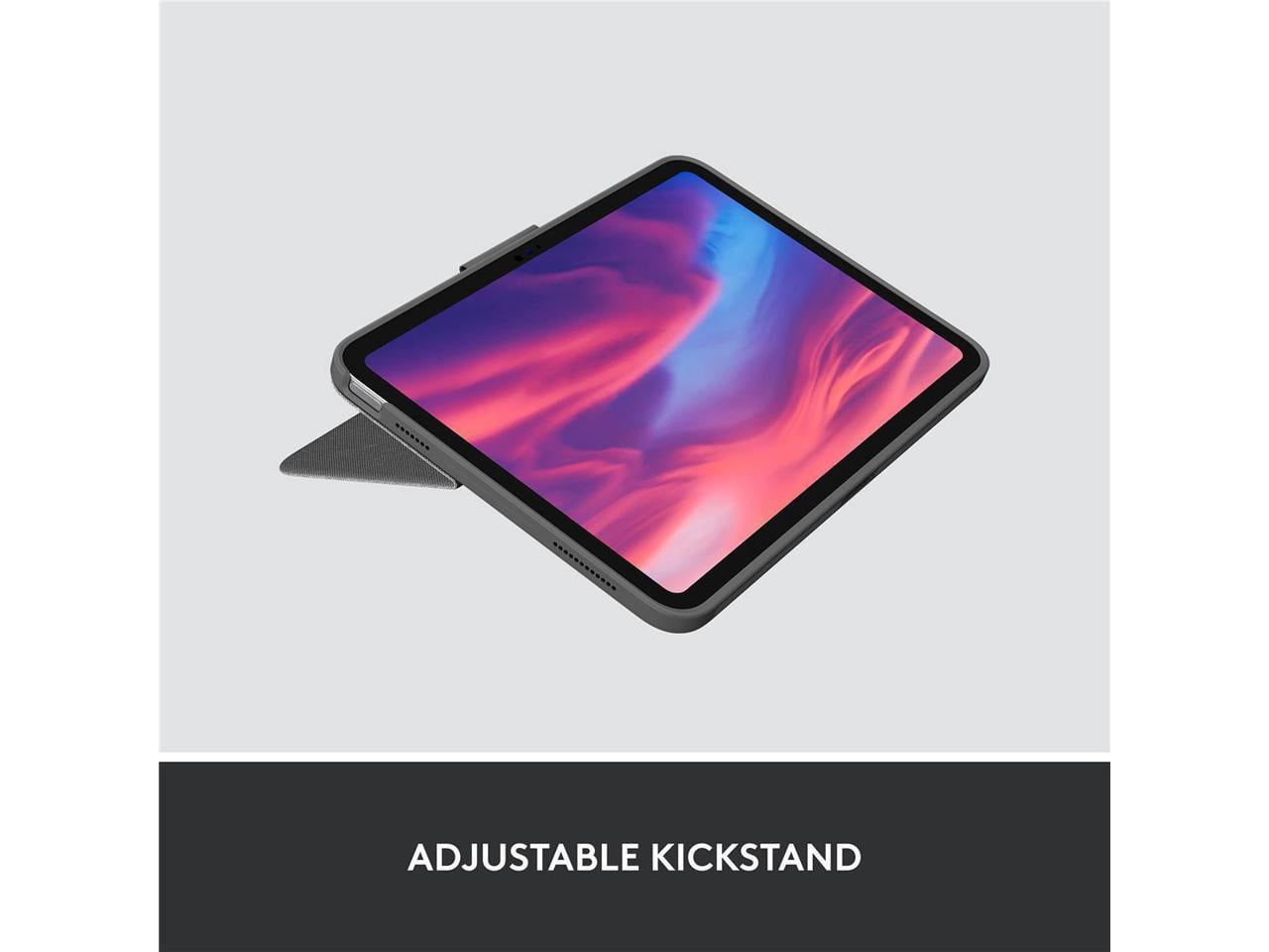 Logitech Combo Touch, Detachable iPad Keyboard Case (10th gen and A16) with Large Precision Trackpad, Full-Size Backlit Keyboard, and Smart Connector Technology, Oxford Gray