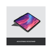 Logitech Combo Touch, Detachable iPad Keyboard Case (10th gen and A16) with Large Precision Trackpad, Full-Size Backlit Keyboard, and Smart Connector Technology, Oxford Gray